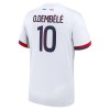 Oficiální Fotbalový Dres Paris Saint-Germain Dembele 10 Hostující 2024-25 pro Děti